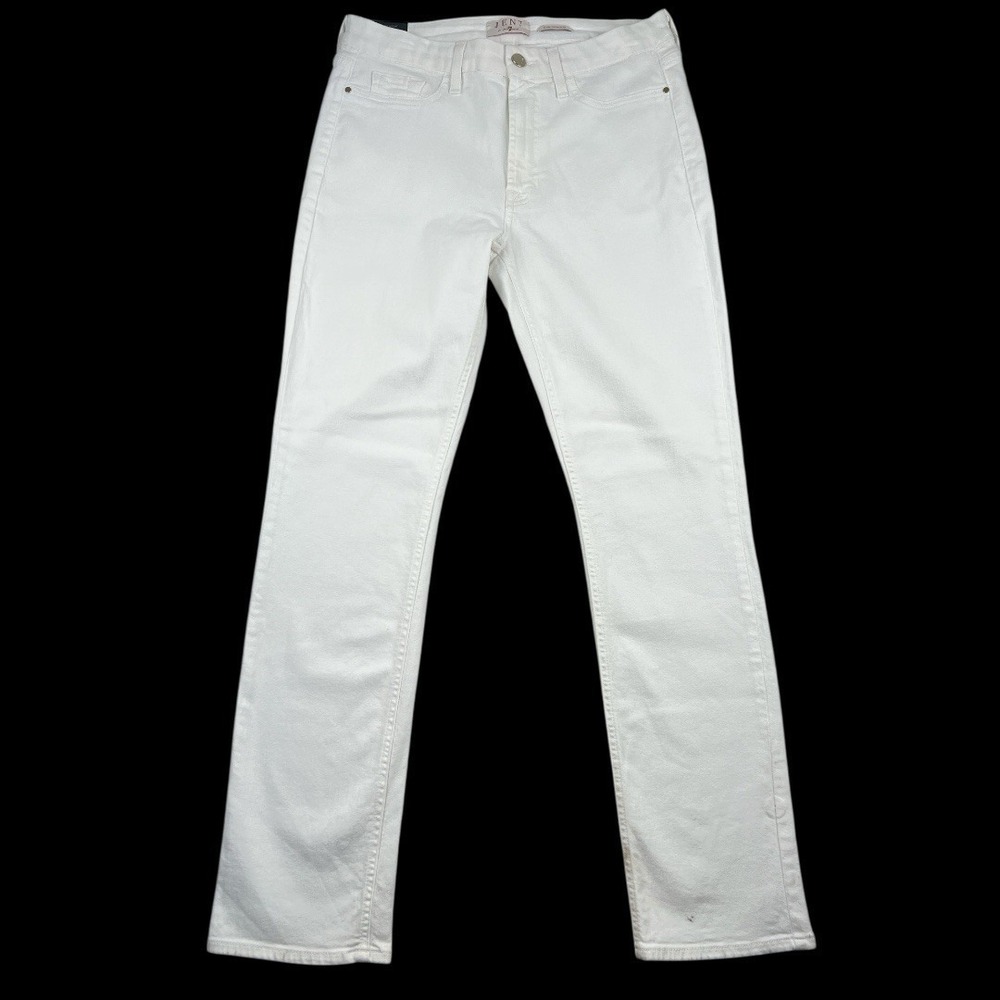 Jen7‎ By 7 For All Mankind Jeans Womens Size 10 Slim Straight White Denim Pants
